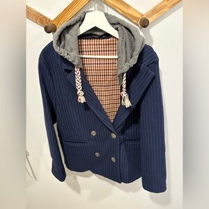LIKE NEW- PLEASE - HOODED BLAZER JACKET - Small